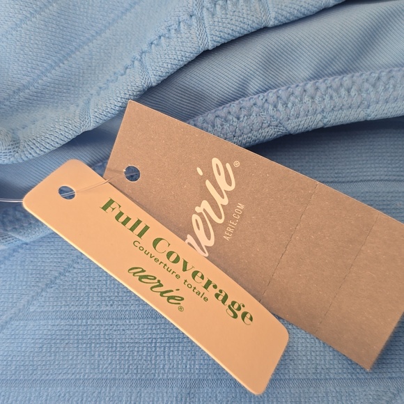 Aerie XO Ribbed Henley One Piece Swimsuit - Picture 7 of 10